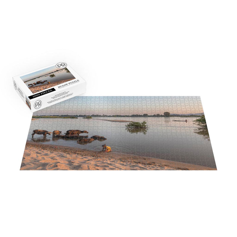 Mekong River, Si Phan Don, Laos Jigsaw Puzzle