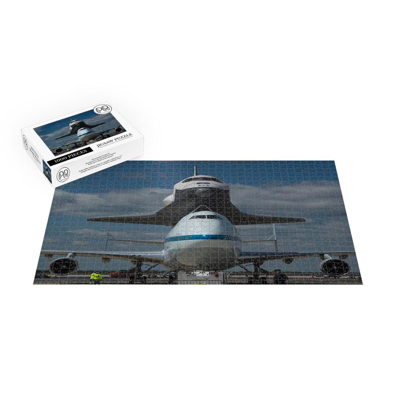 Shuttle Enterprise Arrives in New York City on 747 Carrier Aircraft Jigsaw Puzzle