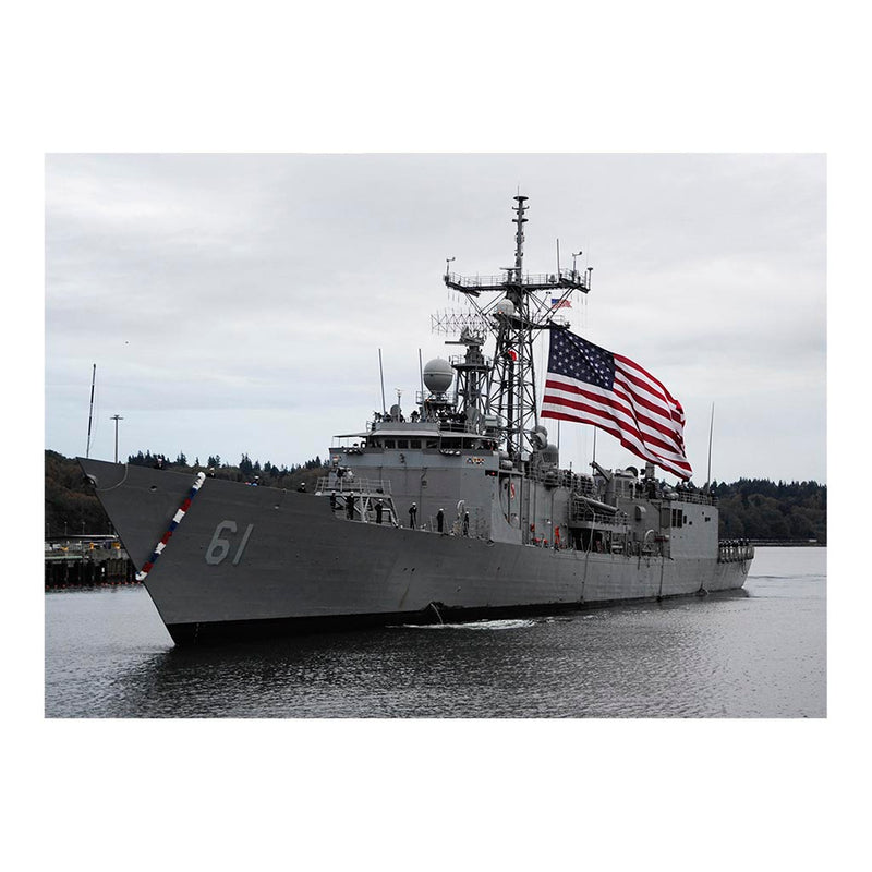Guided-missile Frigate USS Ingraham (FFG 61) At Naval Station Everett Jigsaw Puzzle