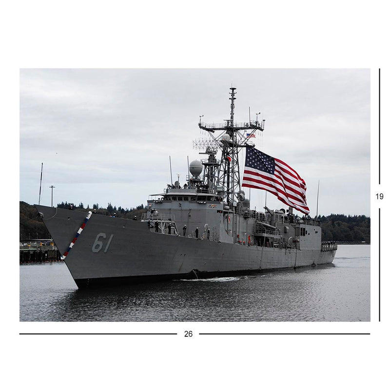 Guided-missile Frigate USS Ingraham (FFG 61) At Naval Station Everett Jigsaw Puzzle