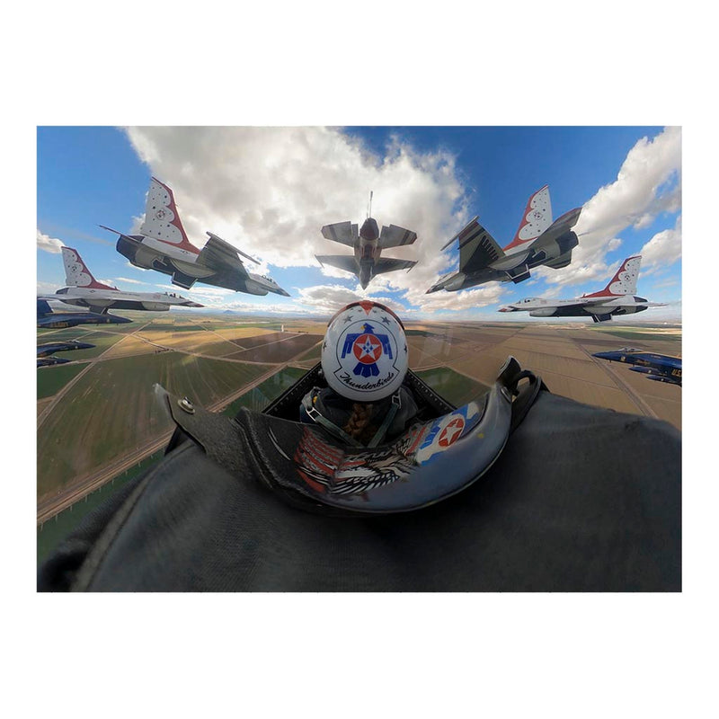 Thunderbirds and Blue Angel Joint Training at El Centro NAF Jigsaw Puzzle