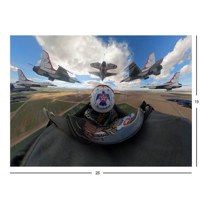 Thunderbirds and Blue Angel Joint Training at El Centro NAF Jigsaw Puzzle
