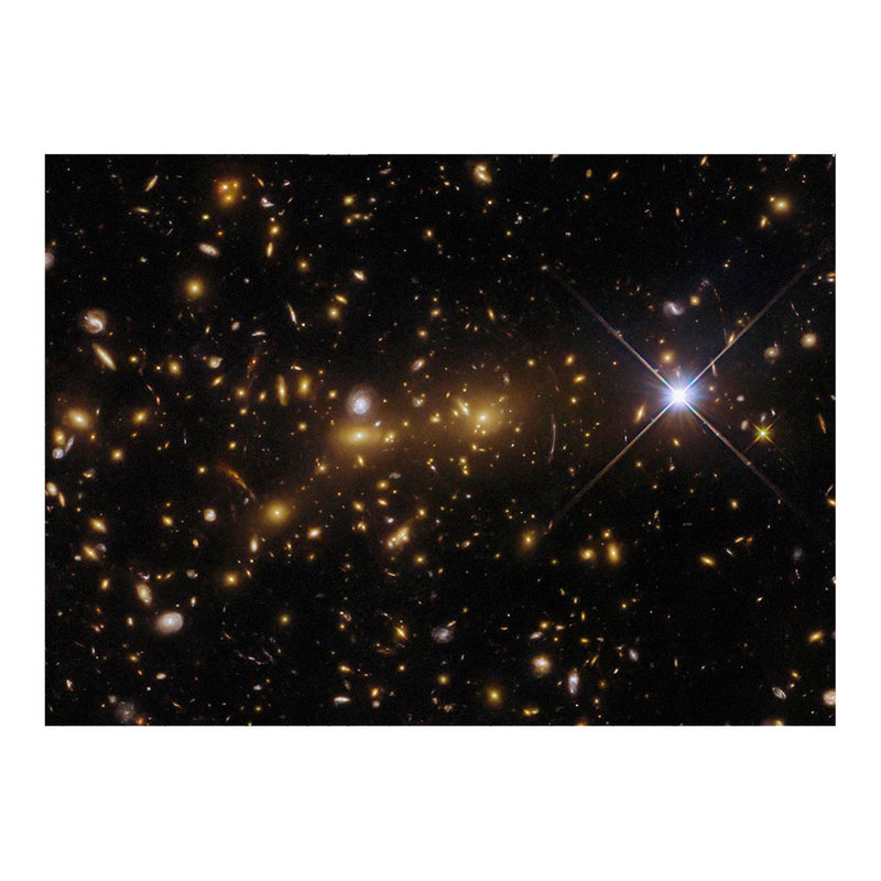 Hubble Telescope Image of Galaxy cluster eMACS J1353.7+4329 in the Constellation Canes Venatici Jigsaw Puzzle