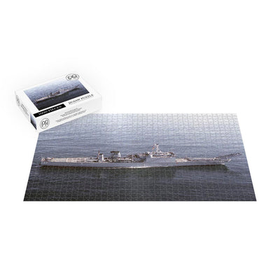 Tank Landing Ship USS Fresno (LST 1182) Underway Jigsaw Puzzle