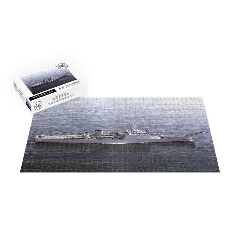 Tank Landing Ship USS Fresno (LST 1182) Underway Jigsaw Puzzle