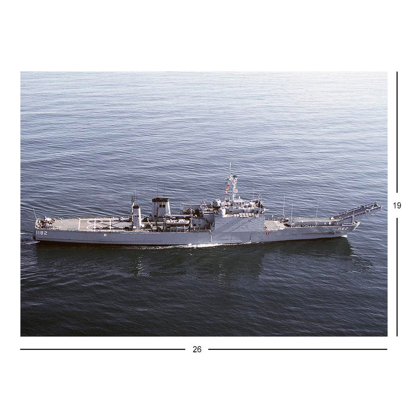 Tank Landing Ship USS Fresno (LST 1182) Underway Jigsaw Puzzle