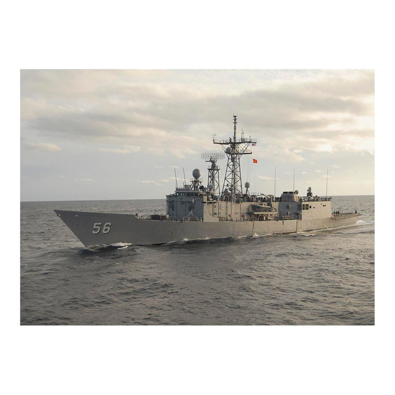 Guided-missile frigate USS Simpson (FFG 56) in the Atlantic Ocean Jigsaw Puzzle