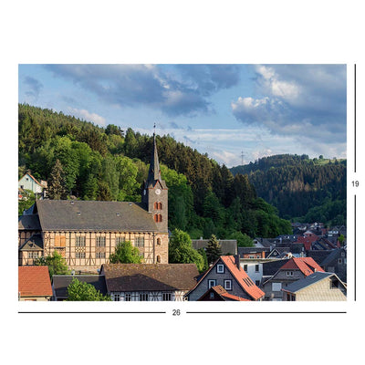 Neo-Gothic St. Catherine's Church, Mellenbach-Glasbach, Germany Jigsaw Puzzle