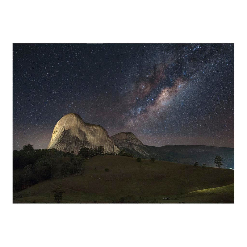 Milky Way Rises Above Pedra Azul (Blue Stone) Peak, Brazil Jigsaw Puzzle