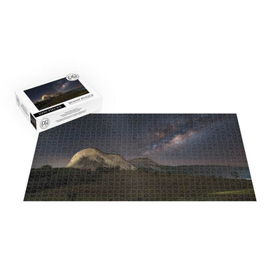 Milky Way Rises Above Pedra Azul (Blue Stone) Peak, Brazil Jigsaw Puzzle