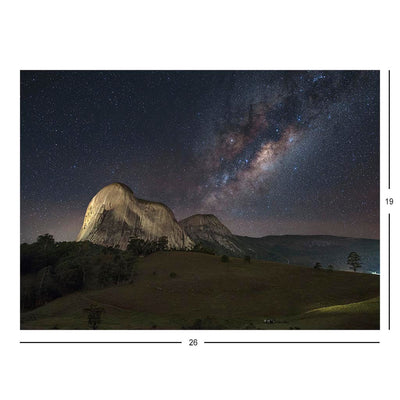 Milky Way Rises Above Pedra Azul (Blue Stone) Peak, Brazil Jigsaw Puzzle