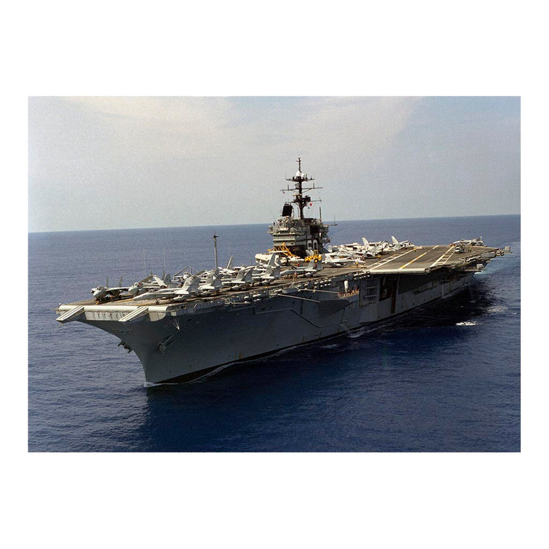 Port View of Aircraft Carrier USS Saratoga (CV 60) Underway Jigsaw Puzzle