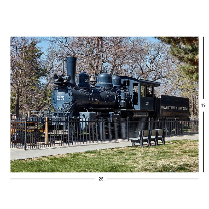 Garden City Western Railway 25 Steam Locomotive Jigsaw Puzzle