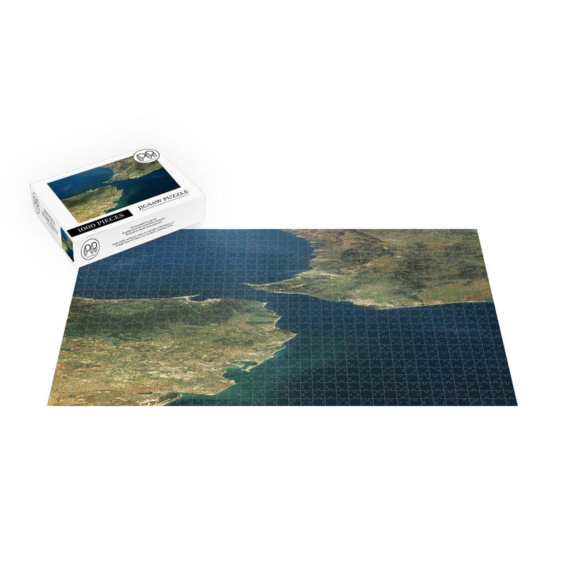 ISS Photograpah of The Strait of Gibraltar Jigsaw Puzzle