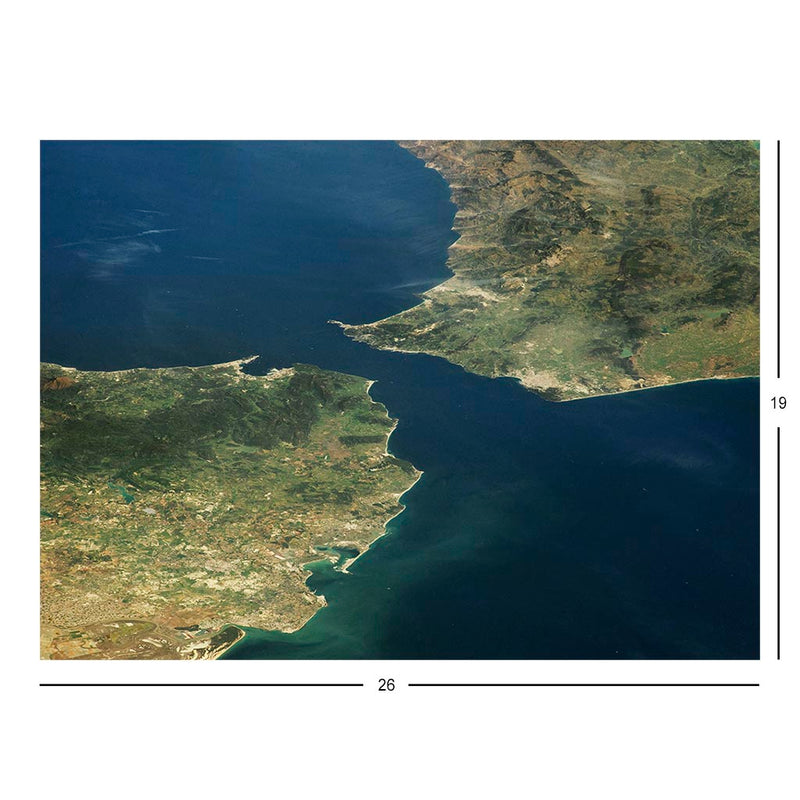 ISS Photograpah of The Strait of Gibraltar Jigsaw Puzzle