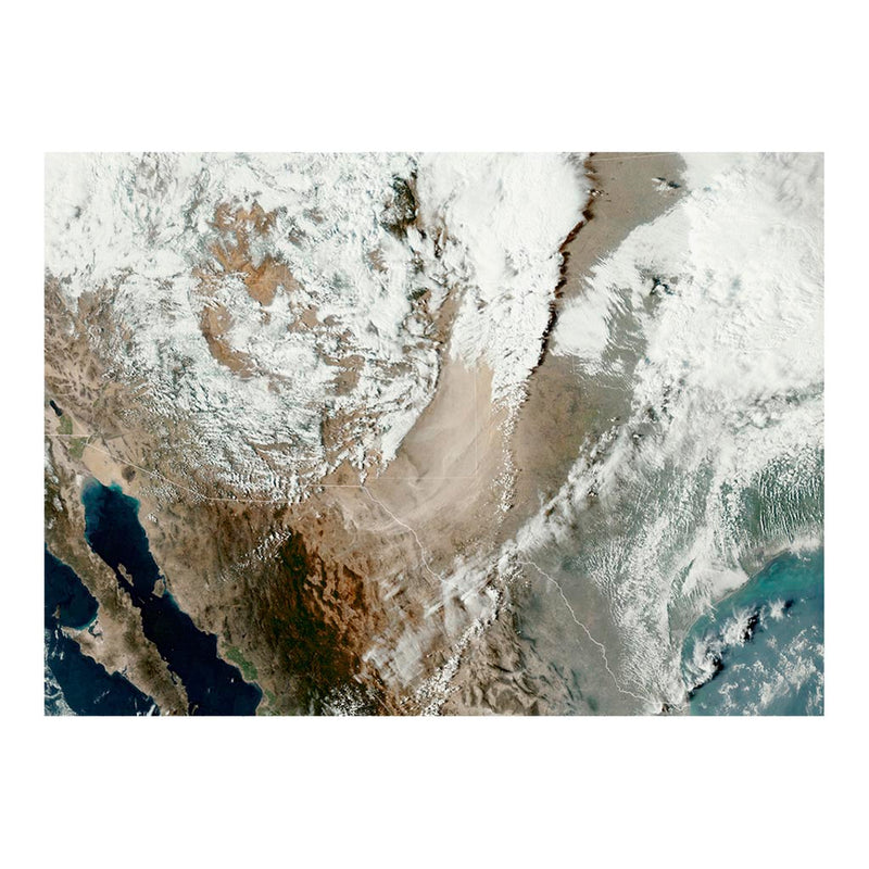 GOES Satellite Image of Dust Storm, New Mexico and Texas Jigsaw Puzzle