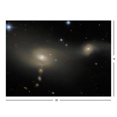 Hubble Telescope Image of Interacting Galaxy System Arp-Madore 2105-332 Jigsaw Puzzle