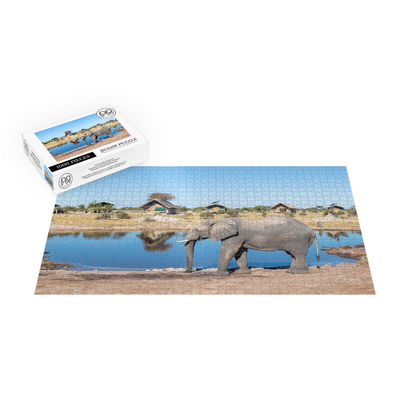 African Bush Elephants, Botswana Jigsaw Puzzle