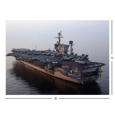 Aircraft Carrier USS John F. Kennedy (CV 67) Underway in the Arabian Sea Jigsaw Puzzle