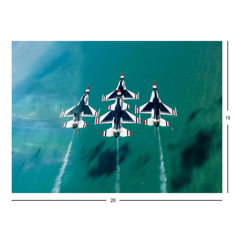 Thunderbirds Perform at Cocoa Beach, FL Jigsaw Puzzle