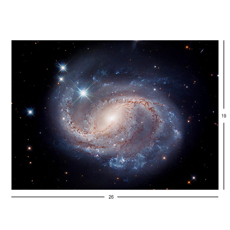 Hubble Captures Majestic Barred Spiral Jigsaw Puzzle