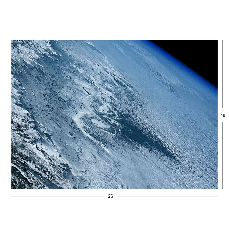 ISS Photograph of Ice Swirls Along the Labrador Coast, Canada Jigsaw Puzzle