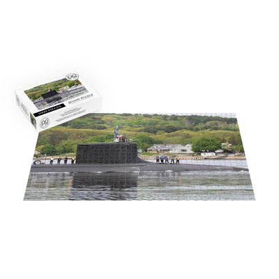 Attack Submarine USS California (SSN 781) Transits the Thames River, CT Jigsaw Puzzle