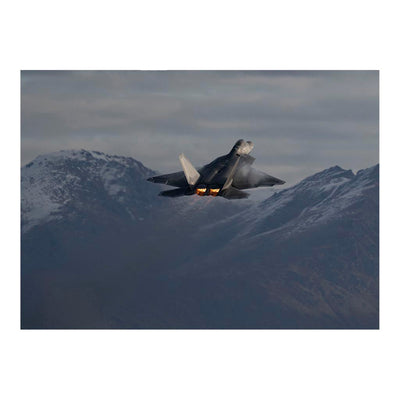 An F-22 Raptor Operating Near Joint Base Elmendorf-Richardson, AK Jigsaw Puzzle
