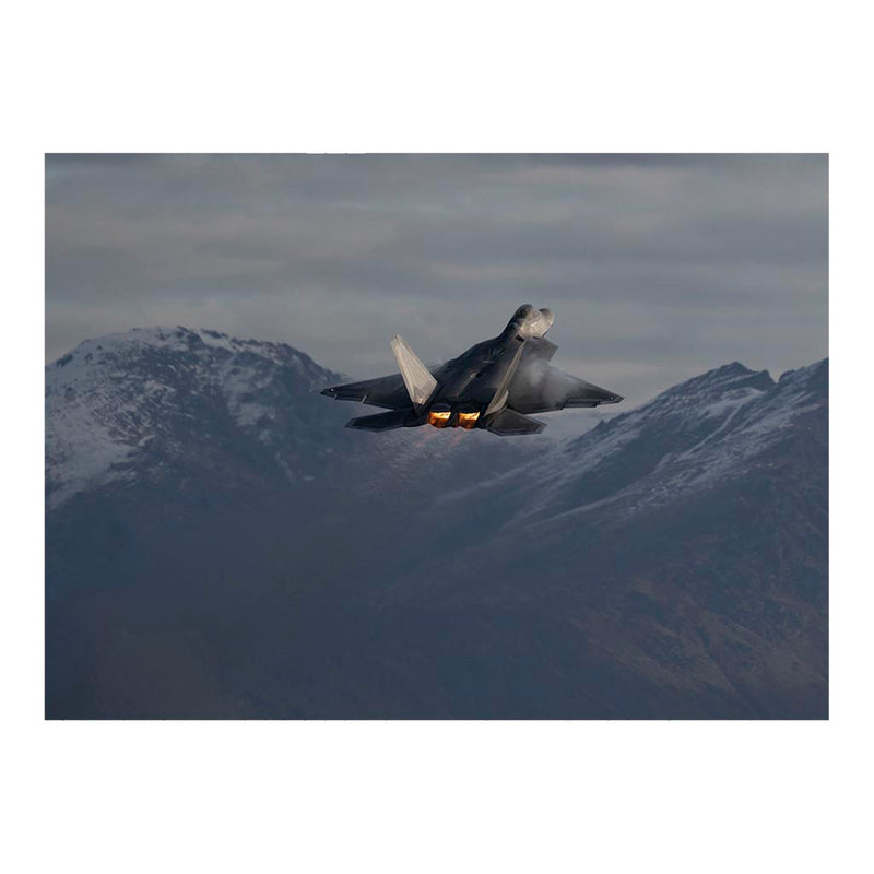 An F-22 Raptor Operating Near Joint Base Elmendorf-Richardson, AK Jigsaw Puzzle