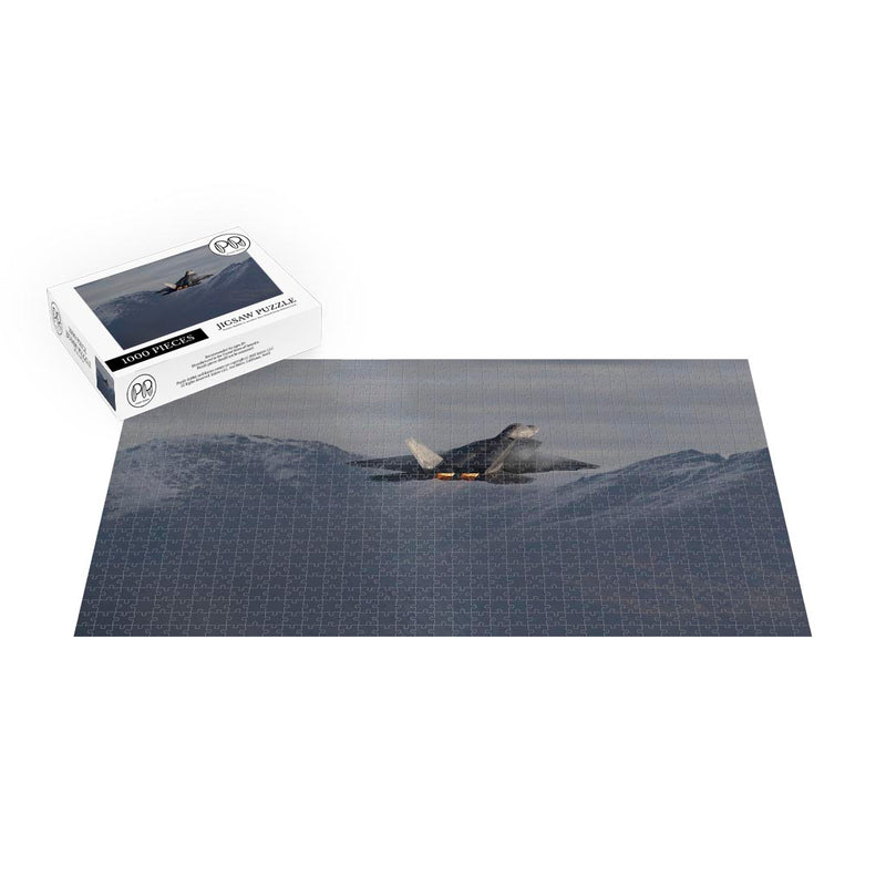 An F-22 Raptor Operating Near Joint Base Elmendorf-Richardson, AK Jigsaw Puzzle