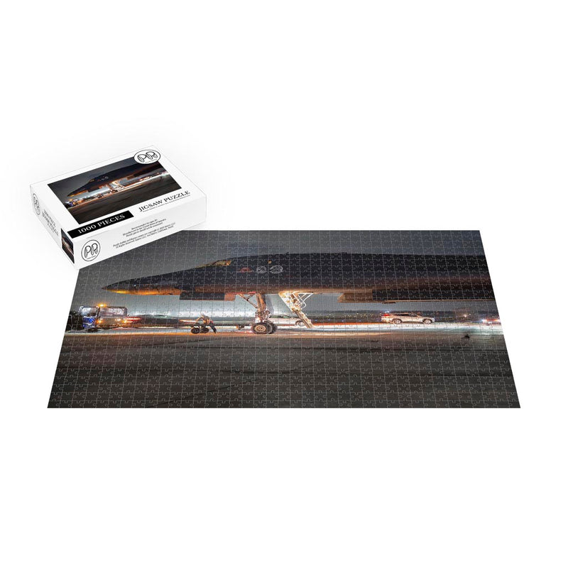 A B-1B Lancer Towed At Andersen Air Force Base, Guam Jigsaw Puzzle