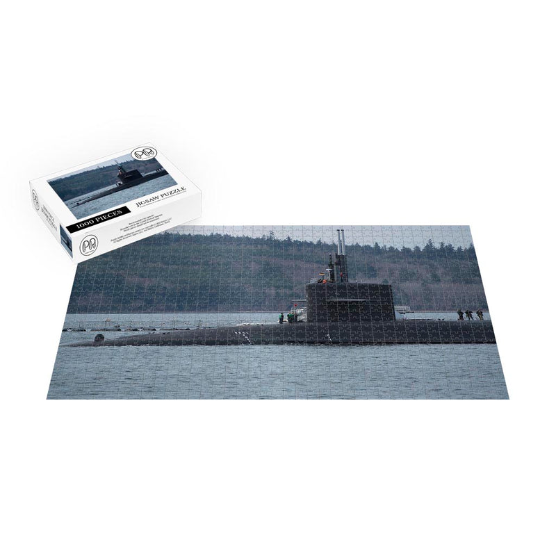 The Ohio-class Submarine USS Maine (SSBN 741) Transits the Hood Canal, WA Jigsaw Puzzle