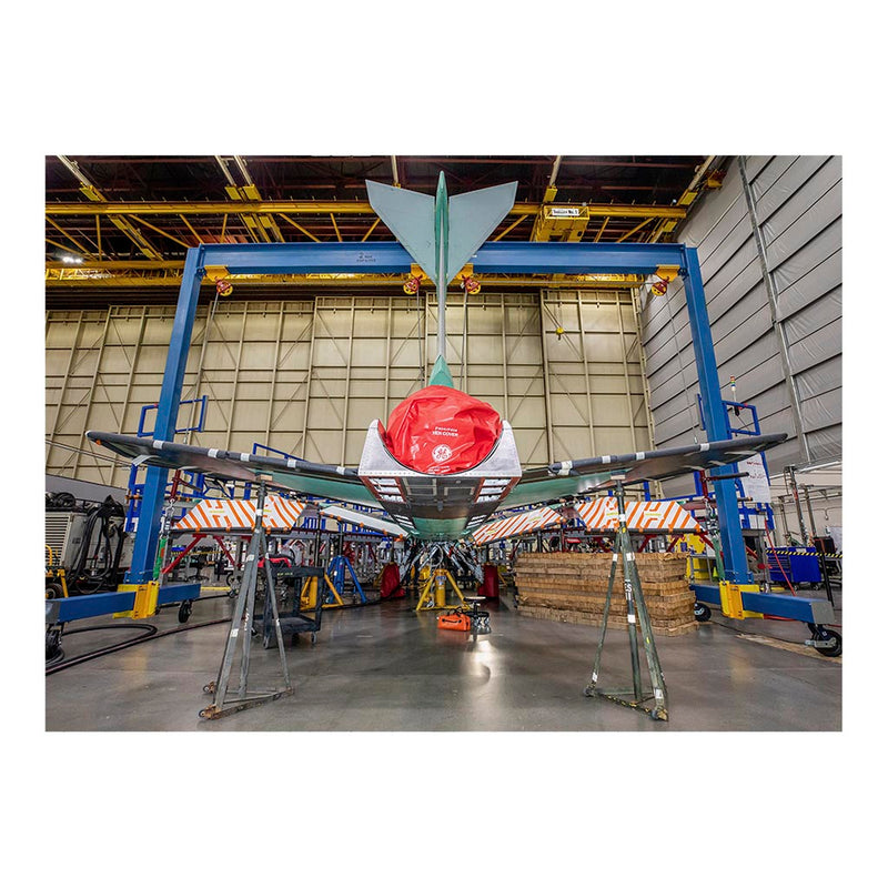 X-59 Gets Its Tail, Lockheed Martin Skunk Works, Palmdale, California Jigsaw Puzzle