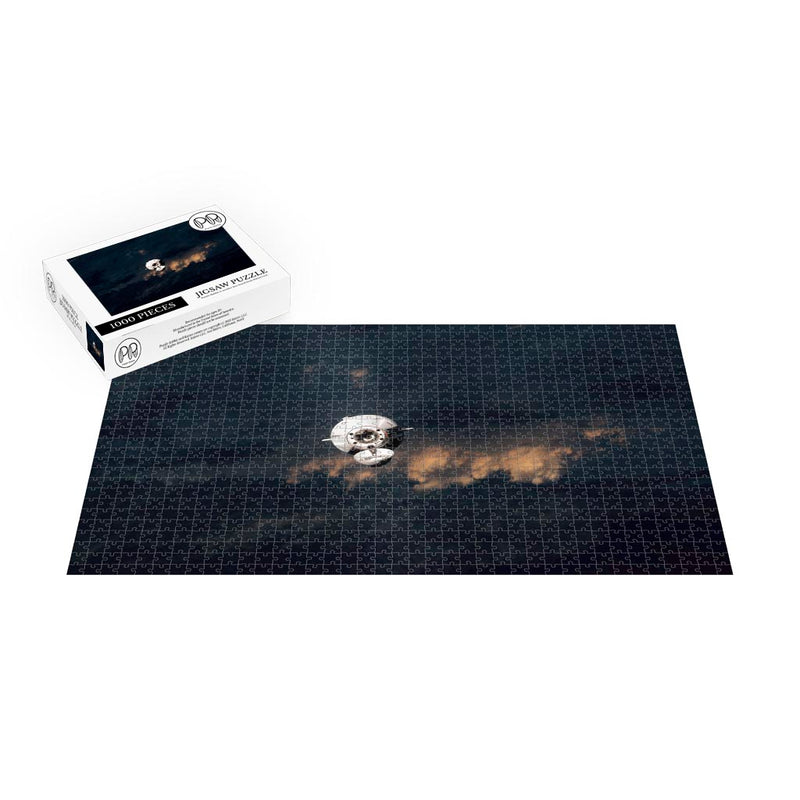 A Cloudy Approach to the ISS over the Pacific Ocean Jigsaw Puzzle