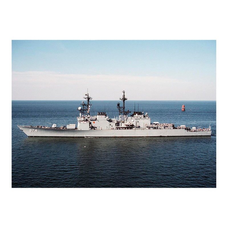 Destroyer USS Comte De Grasse (DD 974) Entering Norfolk, VA Jigsaw Puzzle