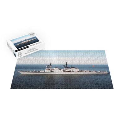 Destroyer USS Comte De Grasse (DD 974) Entering Norfolk, VA Jigsaw Puzzle