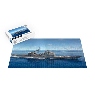 USS Shiloh Guided Missile Cruiser Alongside Jigsaw Puzzle