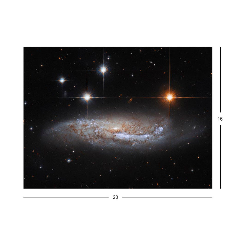 Hubble Gazes Sidelong at NGC 3568 Jigsaw Puzzle