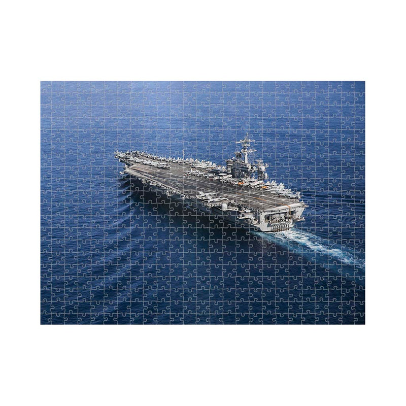 The Nimitz-class aircraft carrier USS Abraham Lincoln Jigsaw Puzzle