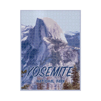 Vintage stylized Yosemite National Park Jigsaw Puzzle