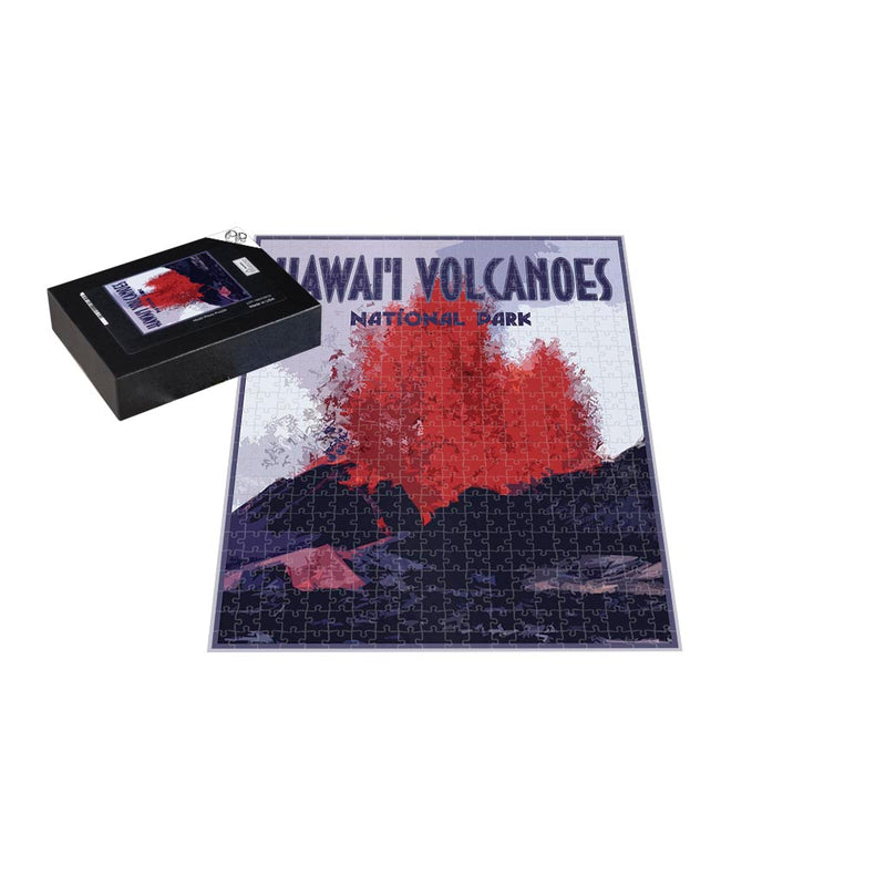 Vintage stylized Volcanoes National Park Jigsaw Puzzle