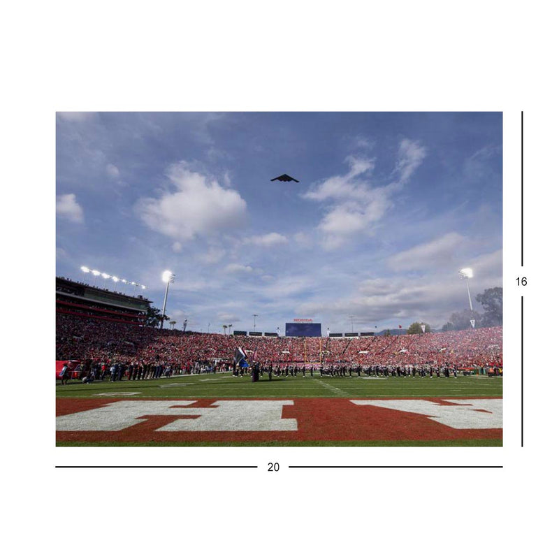A B-2 Spirit Flies Over The 108th Rose Bowl Jigsaw Puzzle