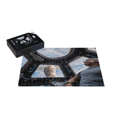 Astronaut Mark Vande Hei Peers At The Earth Below Jigsaw Puzzle