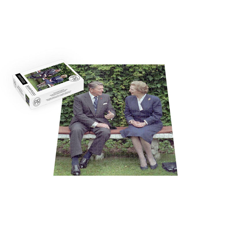 President Ronald Reagan Meeting Margaret Thatcher Jigsaw Puzzle