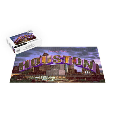 Greetings From Houston Postcard Jigsaw Puzzle