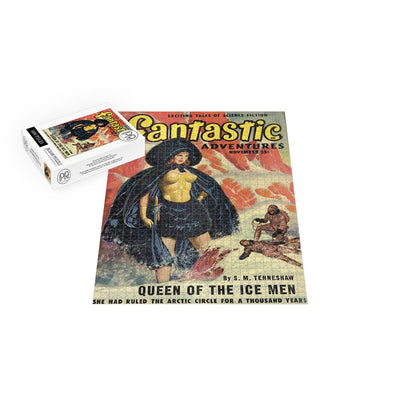 Queen Of The Ice Men Pulp Fiction Jigsaw Puzzle