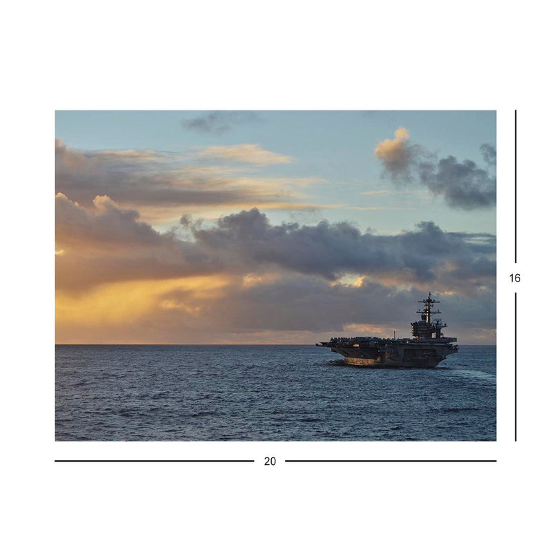 Nimitz-class aircraft carrier USS Carl Vinson transits the Pacific Ocean Jigsaw Puzzle
