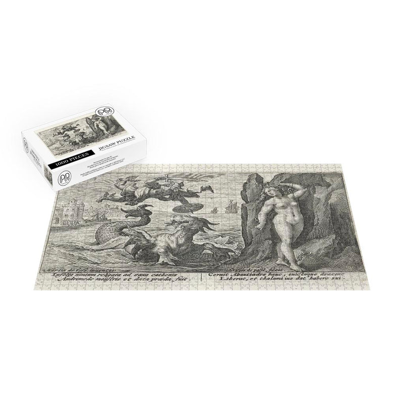Perseus And Andromeda Etching Jigsaw Puzzle