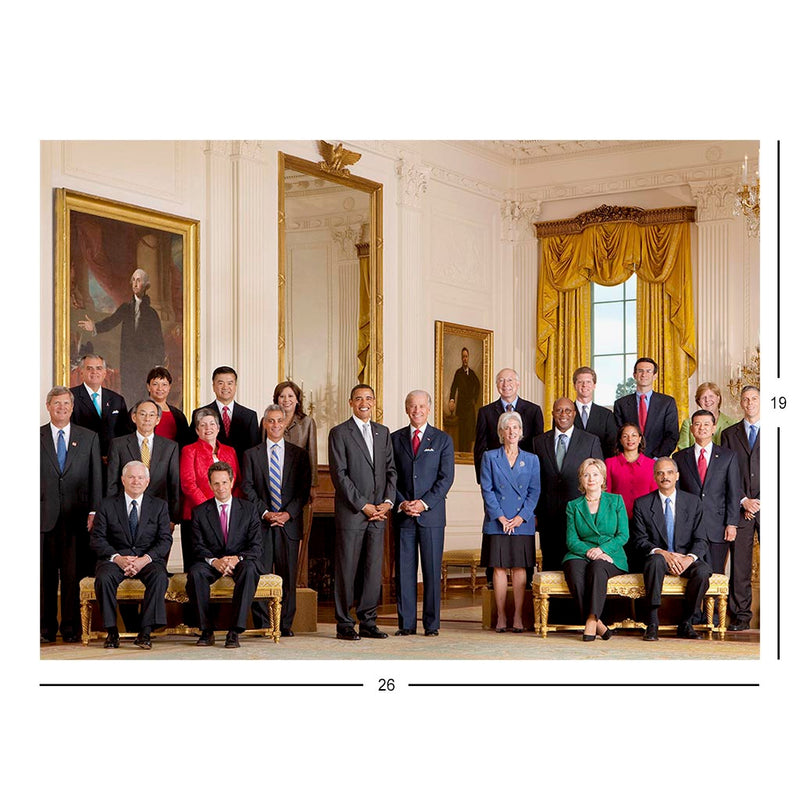 President Barack Obama With Full Cabinet Jigsaw Puzzle